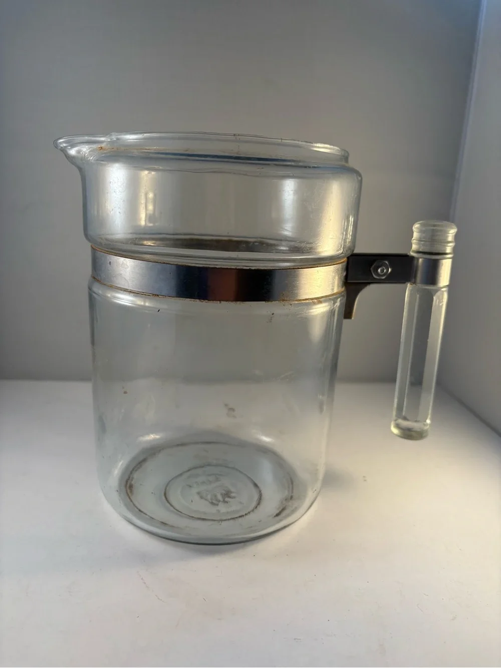Vtg Pyrex Flameware 6 Cup Glass Coffee Percolator Pot Carafe Replacement No Lid